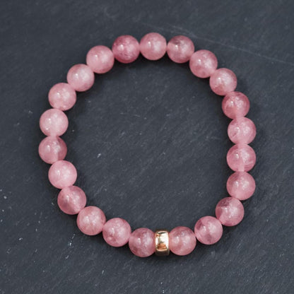 aaaa+ Madagascar Rose Quartz 8mm, Madagascar Rose Rose Gold, Pink Rose Quartz, Rose Quartz Bracelet, Love Bracelet