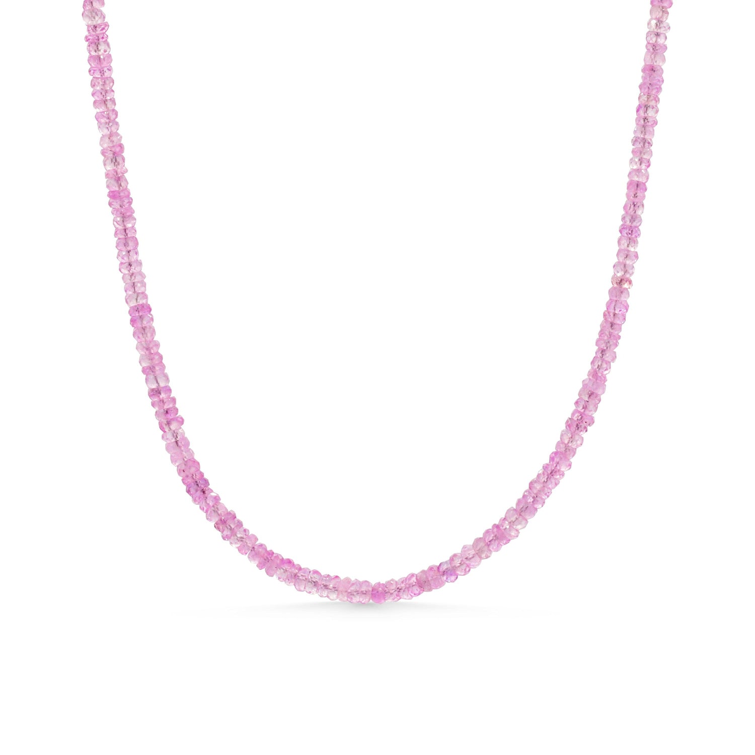 14K Pink Sapphire choker