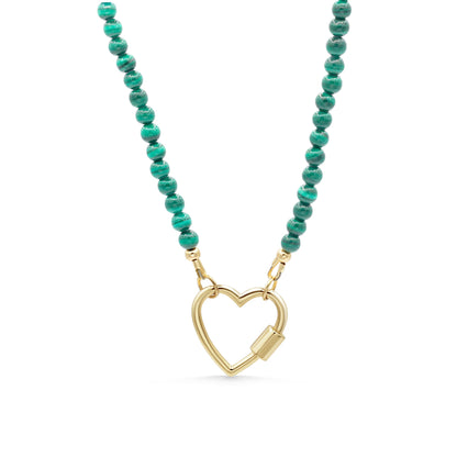 Beaded Malachite 4mm | AAAA+ Malachite Choker | Malachite gold filled jewelry | Healing malachite jewelry | Gemstone statement necklace