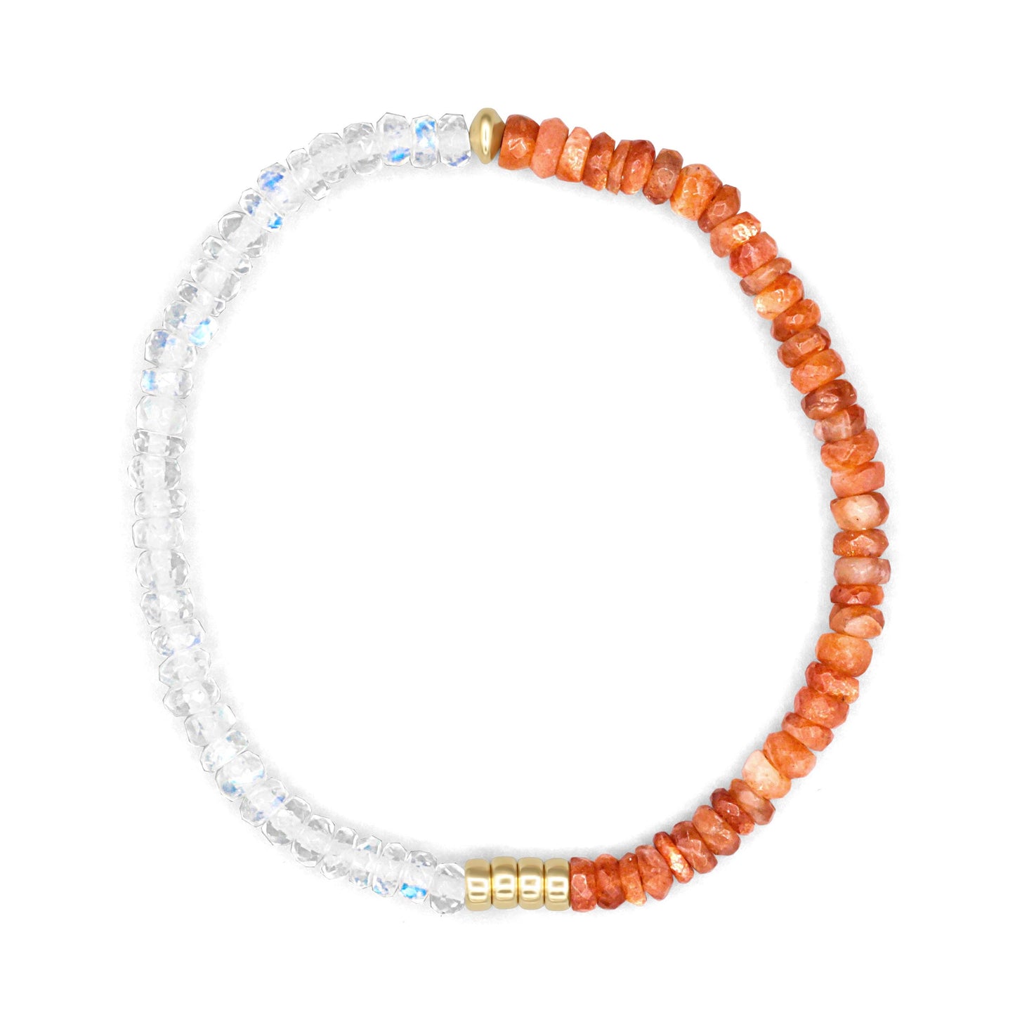 Moonstone + Sunstone - 14K