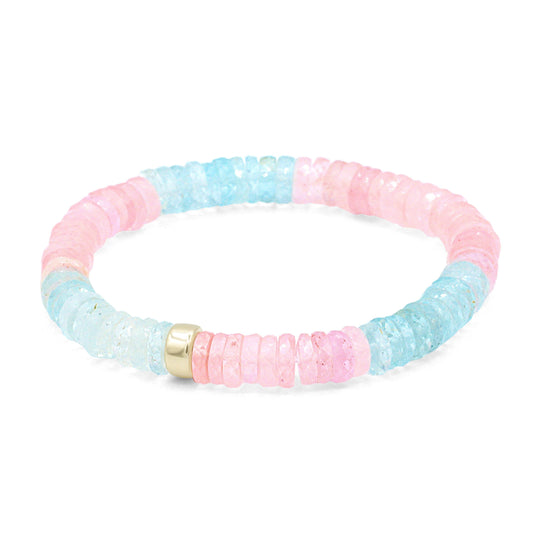 AAAA+ Morganite Beryl | Morganite bracelet, high quality genuine morganite bracelet, delicate pink morganite bracelet, women's morganite