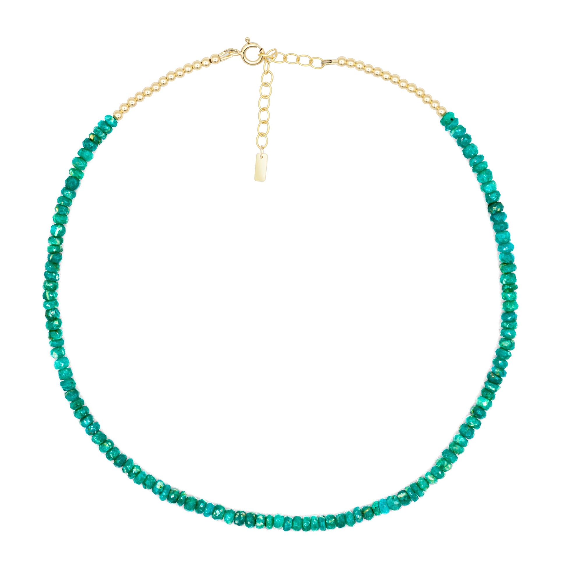 Amazonite daisy necklace