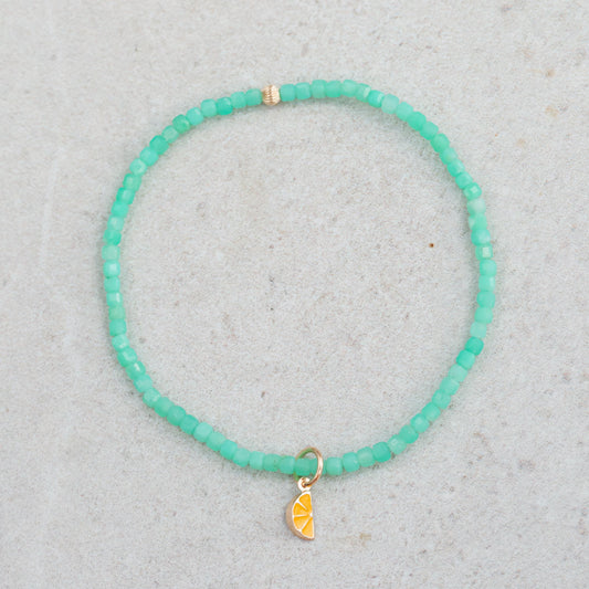 Chrysoprase bracelet