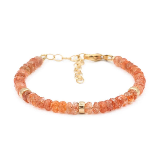 Sunstone Bracelet faceted