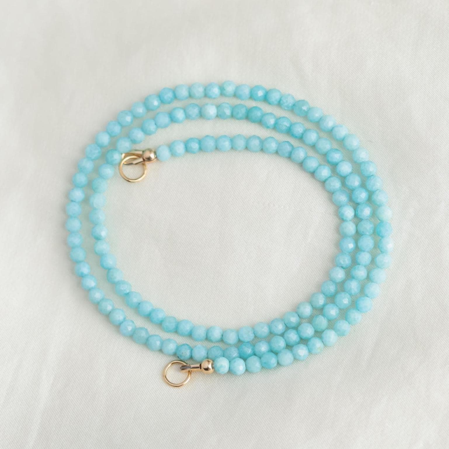 Larimar topaz necklace
