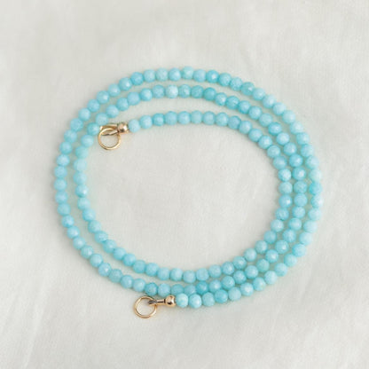 Larimar topaz necklace