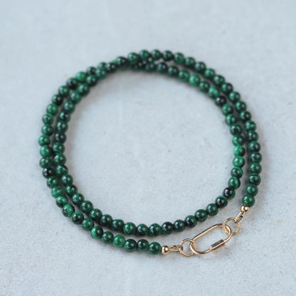 Lapis lazuli carabiner
