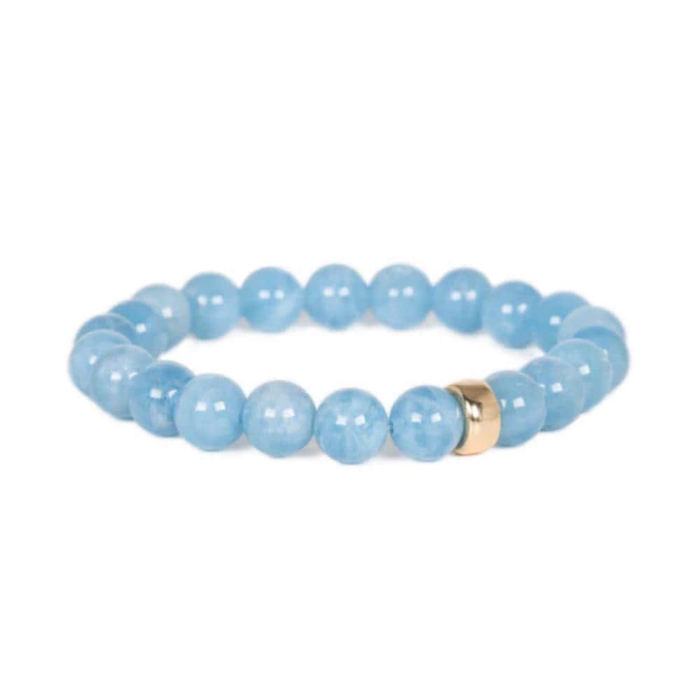Solid Gold Aquamarine