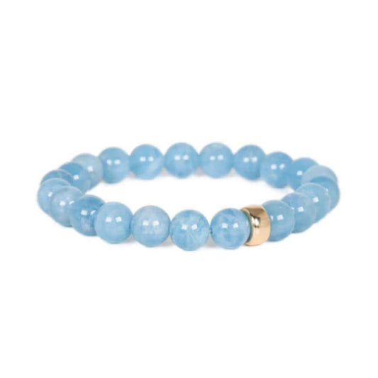 Solid Gold Aquamarine