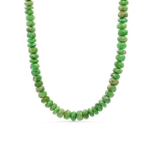 14K GOLD Tsavorite necklace | Tsavorite Beaded Necklace | Tsavorite necklace | Statement Tsavorite necklace | Tsavorite jewelry | Tsavorite