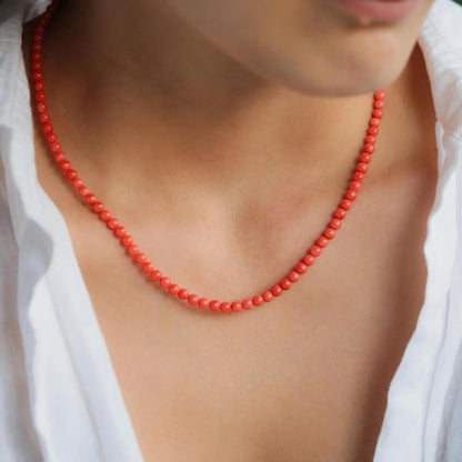 Italian Coral Necklace