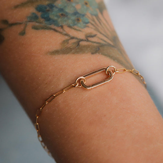 Carabiner Paperclip Bracelet