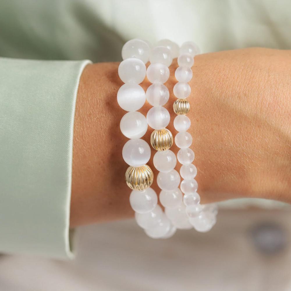 AAAA+ Selenite Bracelet