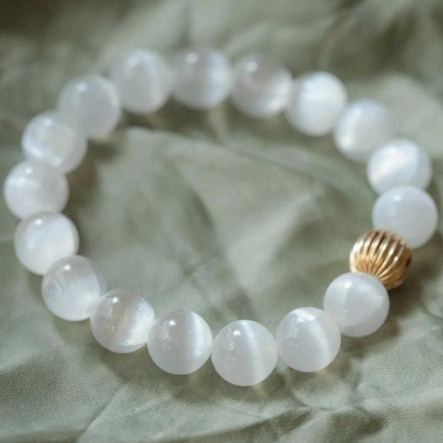 AAAA+ Selenite Bracelet