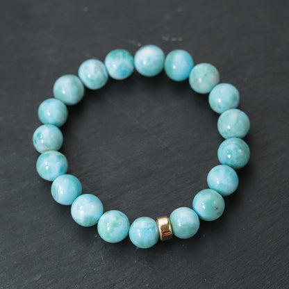 AAAA+ Larimar Bracelet 10mm