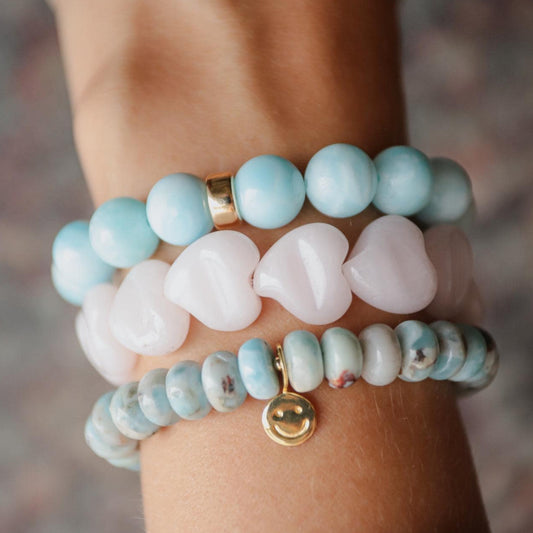 Mangano Calcite Heart Bracelet – Love & Release