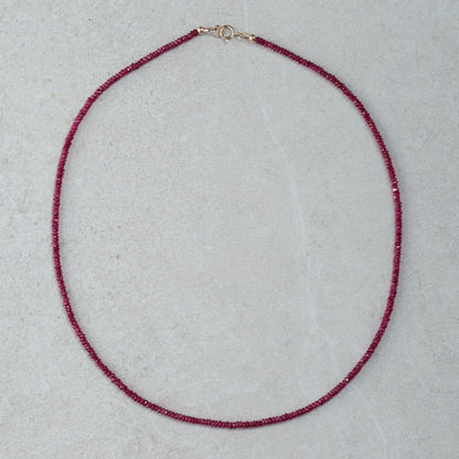 Longido Ruby Necklace - 14K