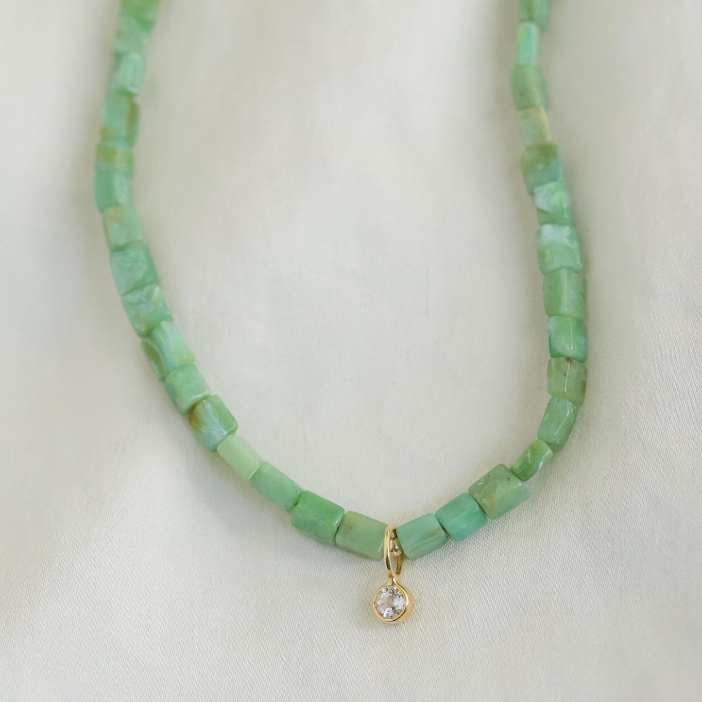 Peruvian opal necklace