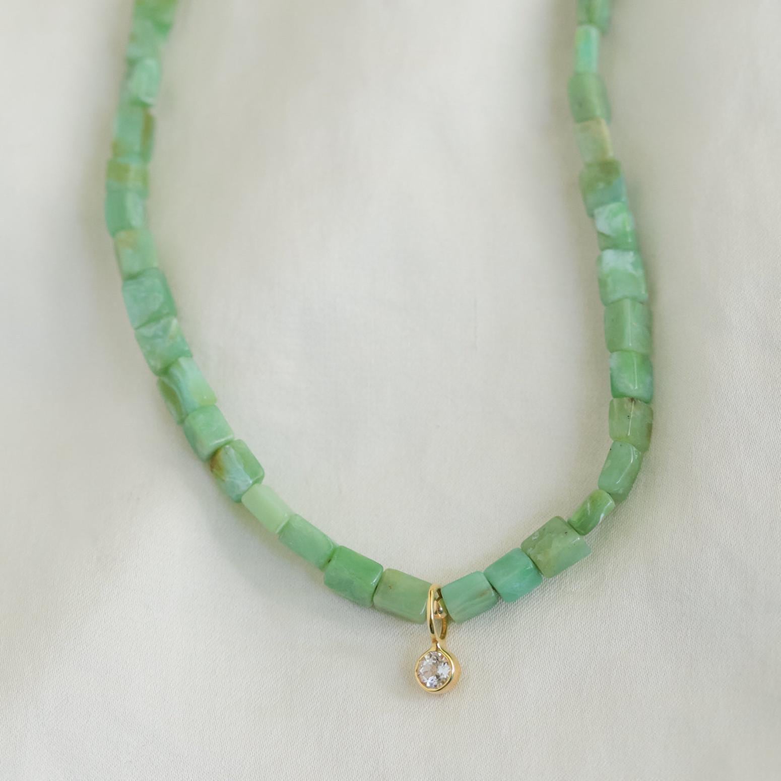 Peruvian opal necklace