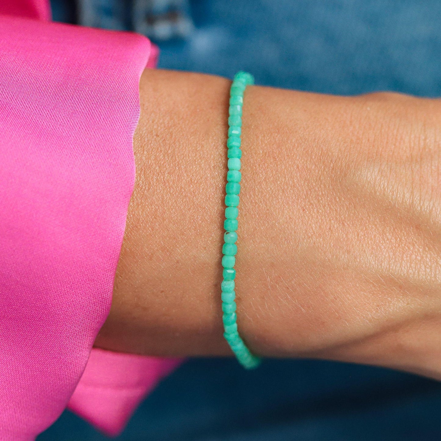 Chrysoprase Bracelet - 14K