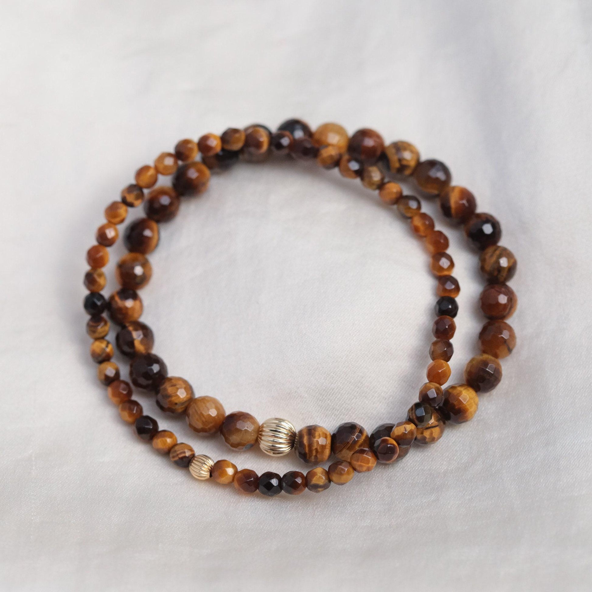 14K Tiger's Eye Bracelet