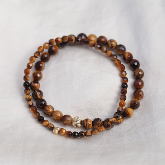 14K Tiger's Eye Bracelet