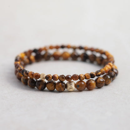 14K Tiger's Eye Bracelet