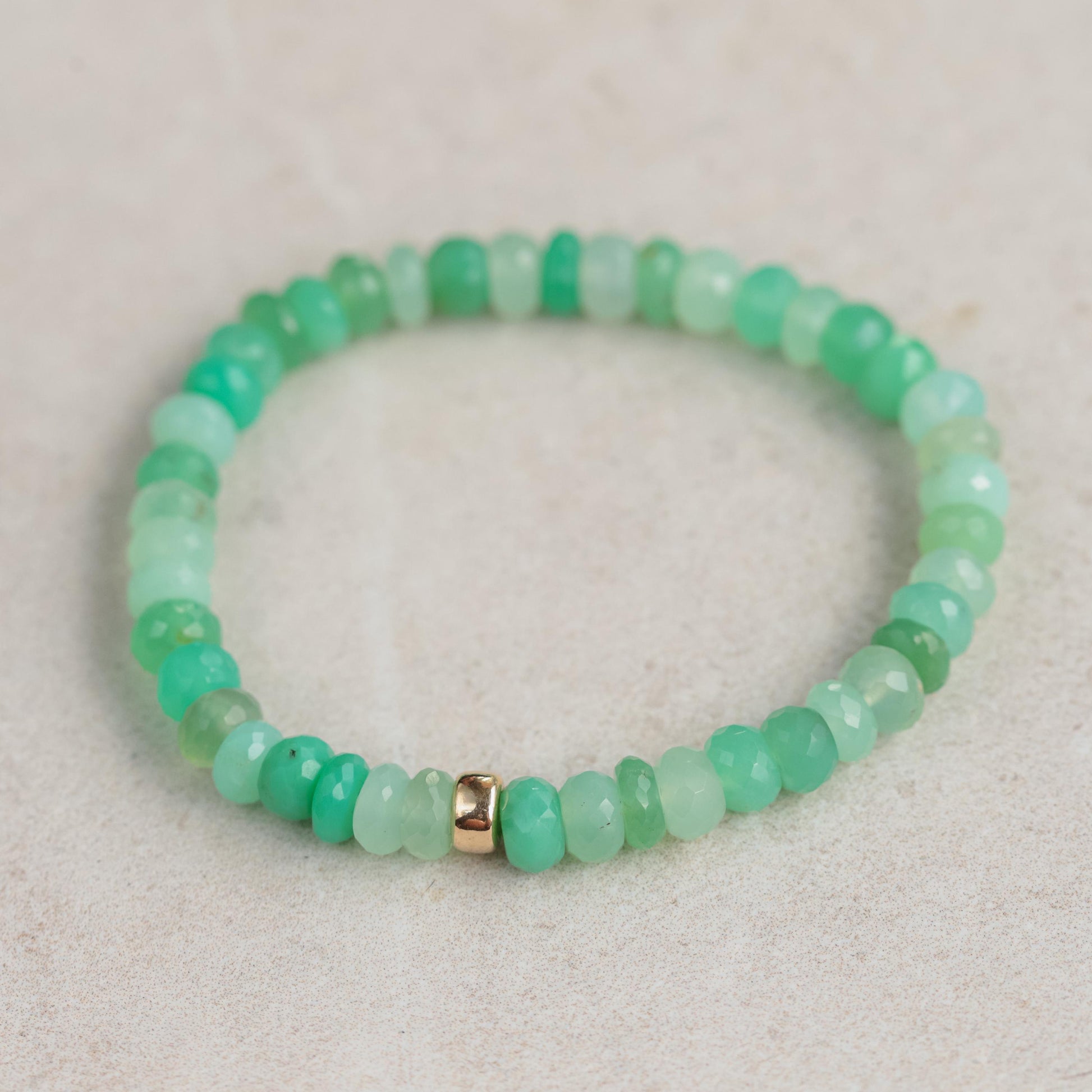 Verde Mare Bracelet Chrysoprase beaded bracelet, genuine chrysoprase, chrysoprase beaded bracelet, chrysoprase, chrysoprase AAA+