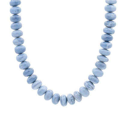 Blue Opal Necklace - 14K