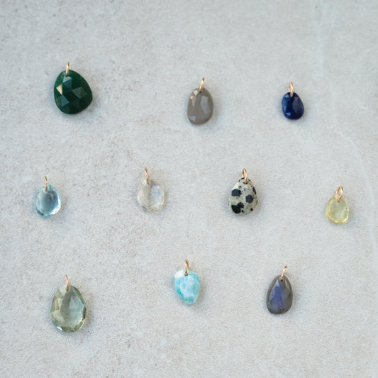 14K GOLD Lapis Lazuli pendant, Lapis Lazuli, [EPLM1699] Genuine Lapis Lazuli Jewelry, 14K gold filled Lapis Lazuli necklace *BSS