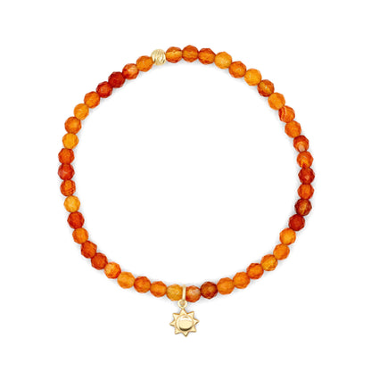 14K carnelian bracelet