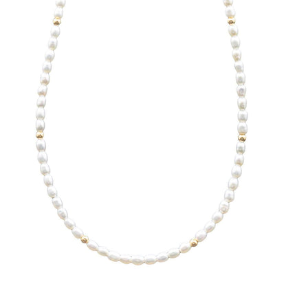 Tiny Pearl Choker - 14K