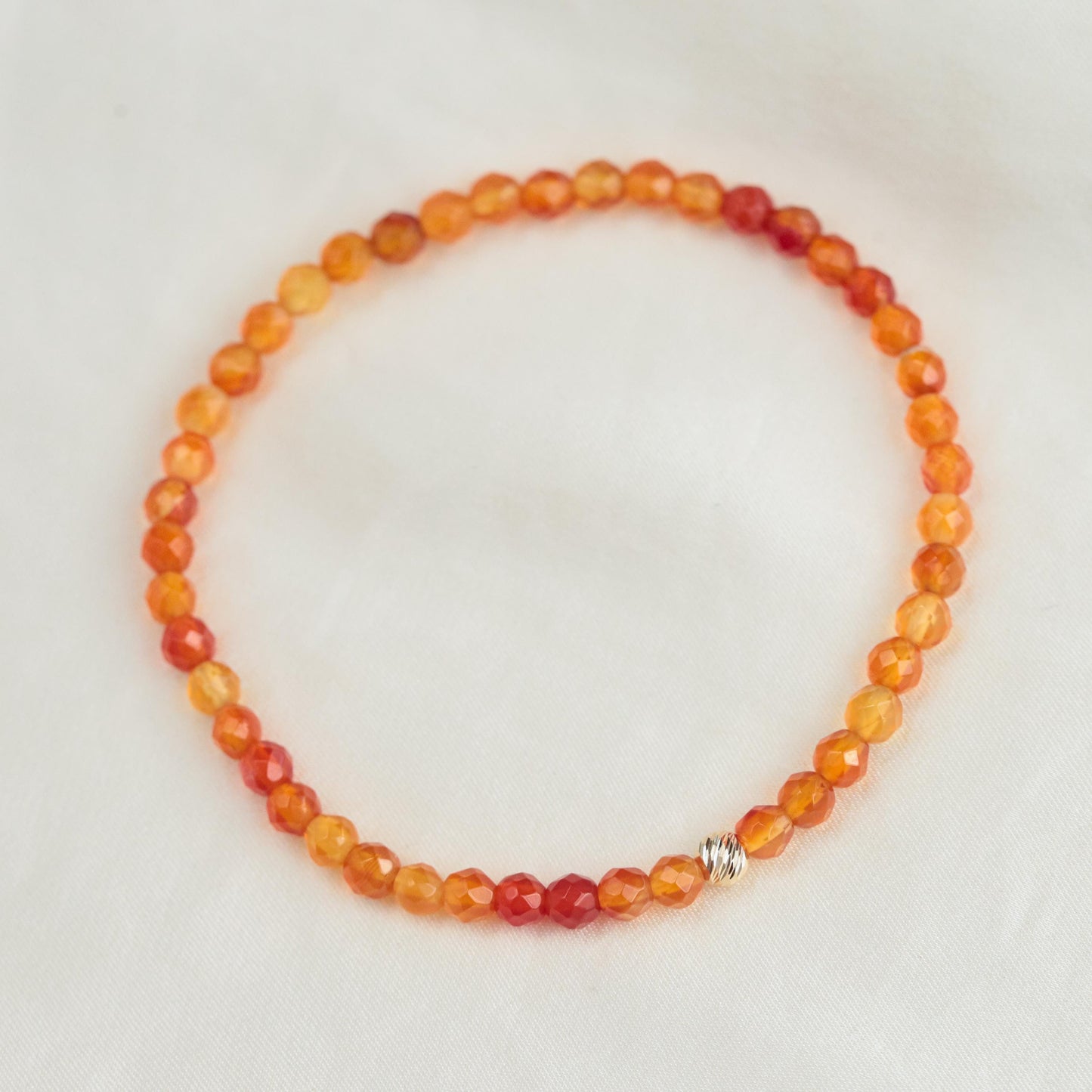 14K carnelian bracelet