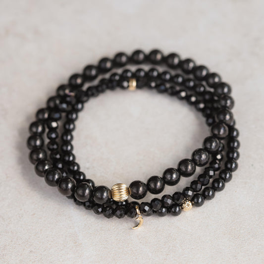 Black Onyx Bracelet - 14K
