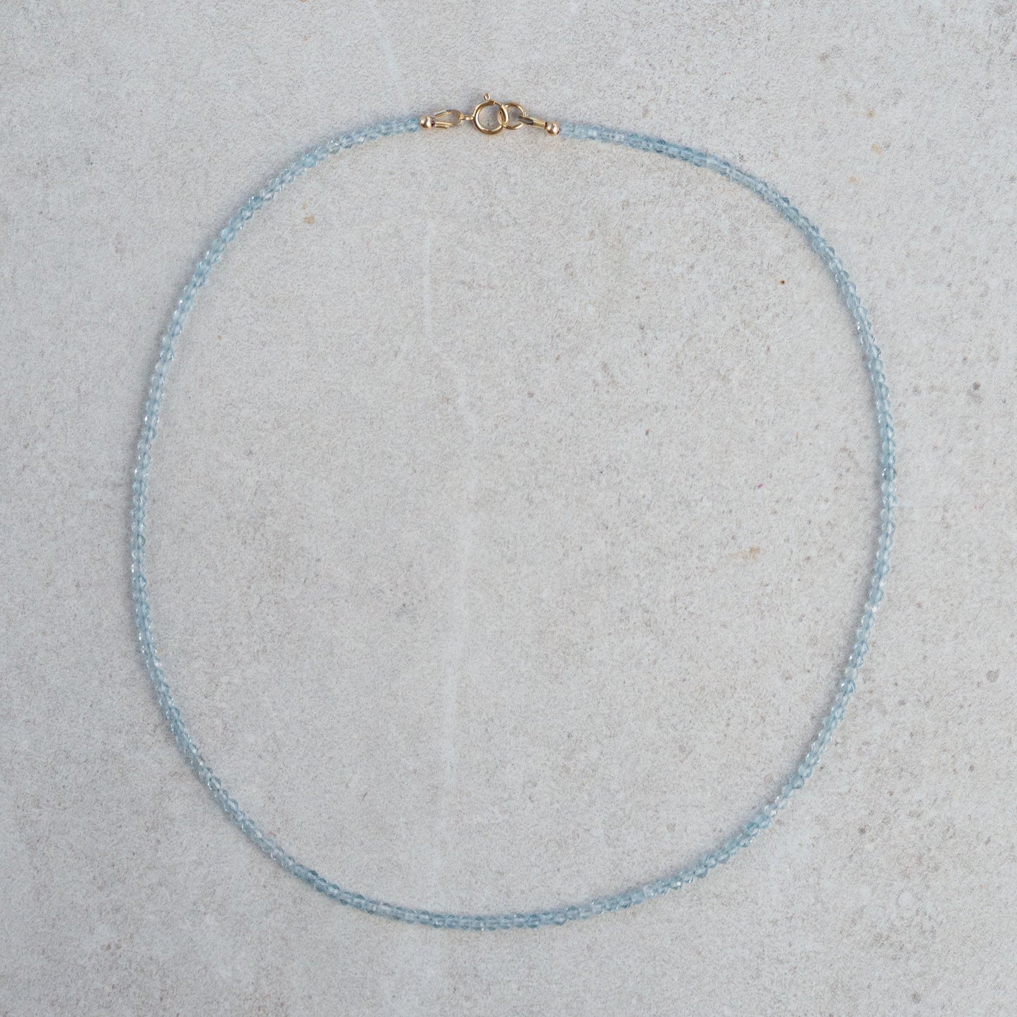 Solid 14K gold Blue Topaz | dainty blue topaz gold | November birthstone necklace | genuine blue topaz jewelry | blue topaz AAA necklace