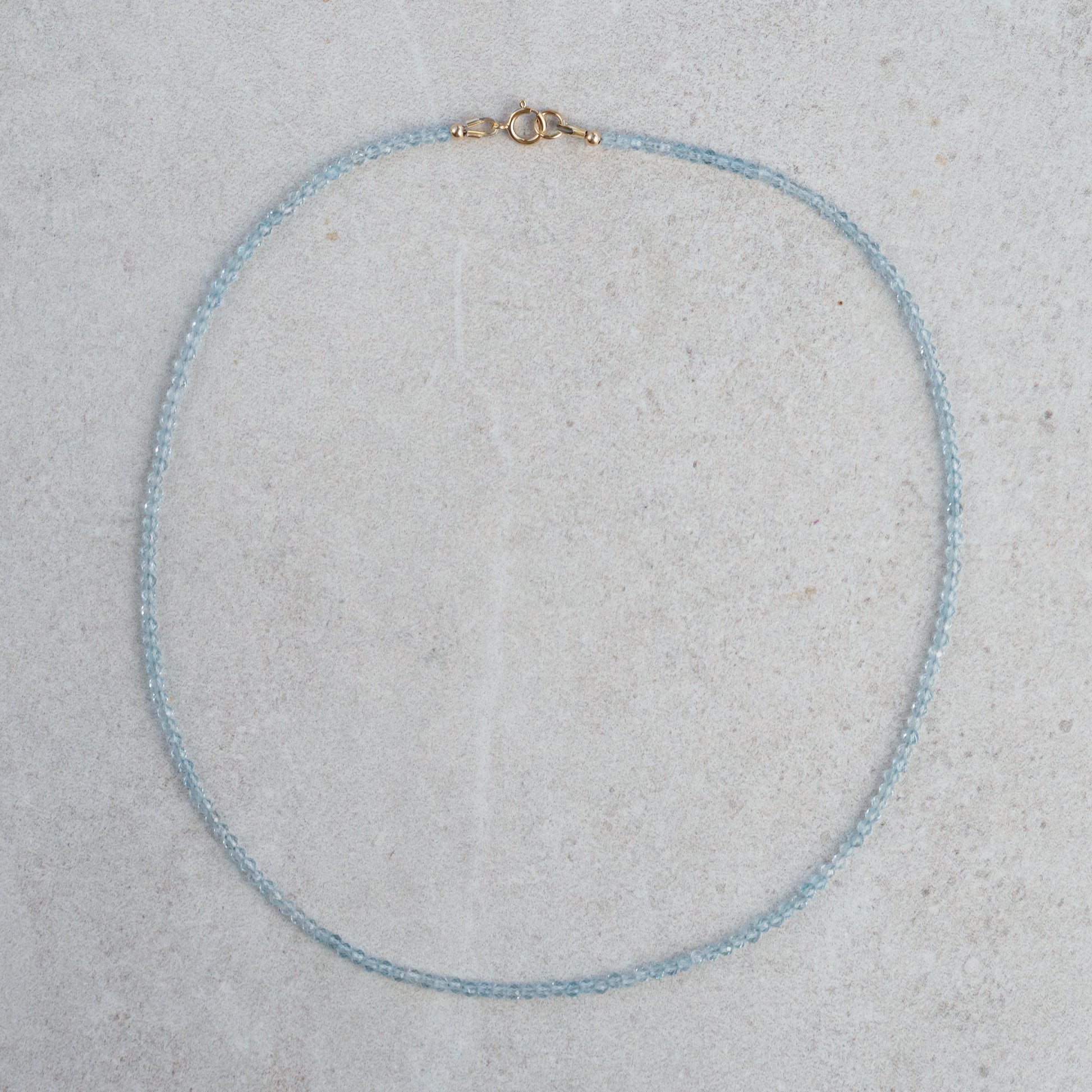 Solid 14K gold Blue Topaz | dainty blue topaz gold | November birthstone necklace | genuine blue topaz jewelry | blue topaz AAA necklace
