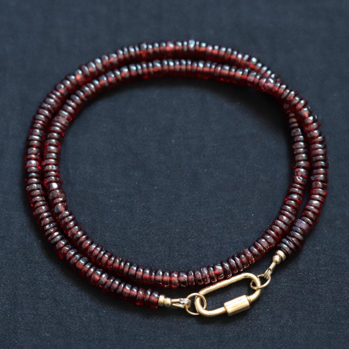 Garnet Beaded Necklace