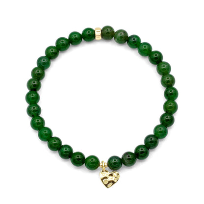 Canadian Jade bracelet | smooth round jade | real jade bracelet | [EBCM1106] natural jade | gold jade | jade bracelet | women's jade