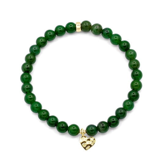 Canadian Jade bracelet | smooth round jade | real jade bracelet | [EBCM1106] natural jade | gold jade | jade bracelet | women's jade