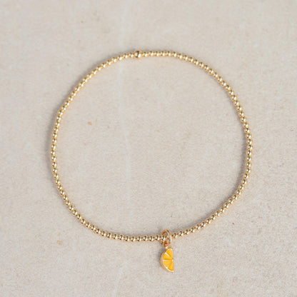 14K GOLD 2mm bracelet | beaded gold jewelry | minimalist gold beaded bracelet [EBGP1120] | yellow gold 2mm
