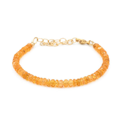 Spessartite Garnet Bracelet - 14K