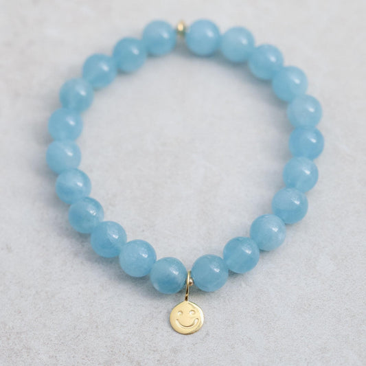 Aquamarine Smily Bracelet