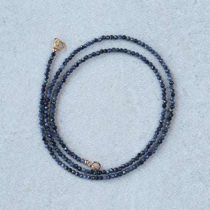 14K Blue Sapphire carabiner