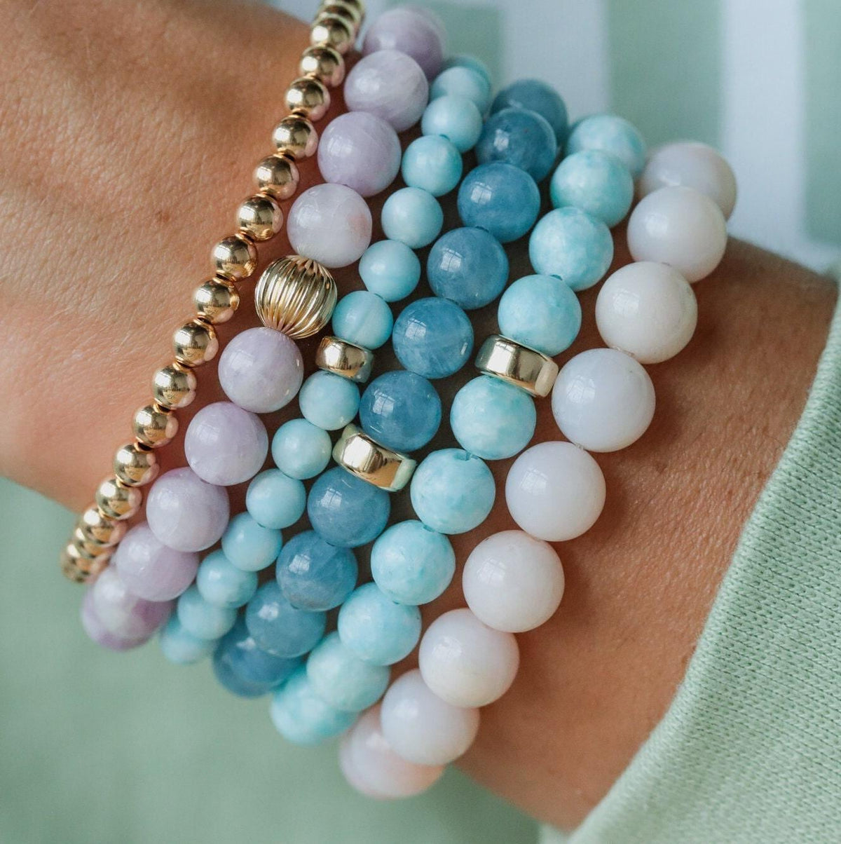 Powder Blue Aquamarine Bracelet