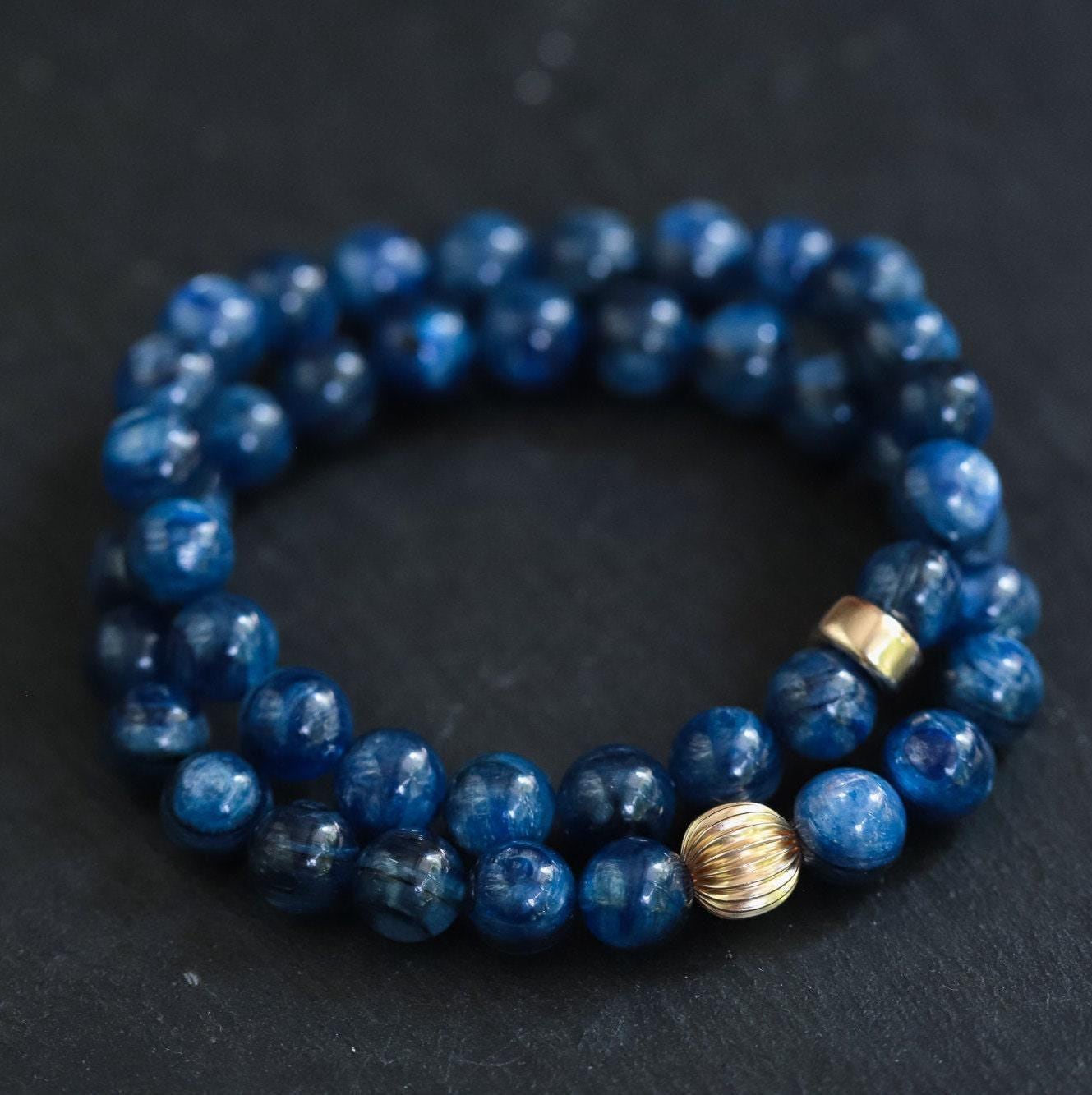 Blue Kyanite Bracelet 8mm