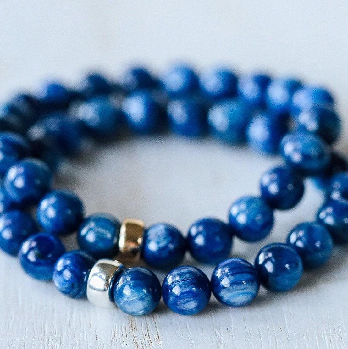 Blue Kyanite Bracelet 8mm