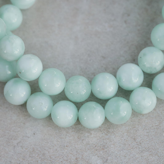 14K GOLD Pectolite, Genuine Pectolite Bracelet 8mm, Natural Pectolite Jewelry, [EBPM1428] Green Pectolite Bracelet, Green Gemstone Bracelet