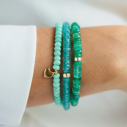 Apatite Heishi Bracelet