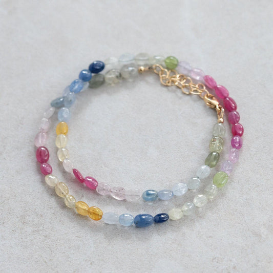 Soft Oval Sapphire Necklace