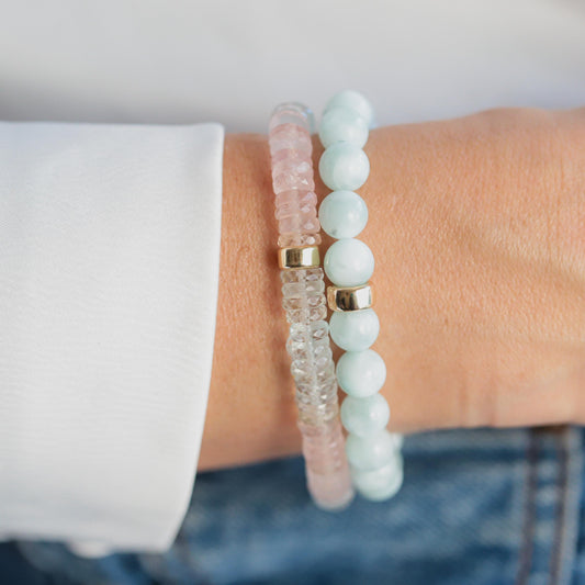 14K GOLD Pectolite, Genuine Pectolite Bracelet 8mm, Natural Pectolite Jewelry, [EBPM1428] Green Pectolite Bracelet, Green Gemstone Bracelet